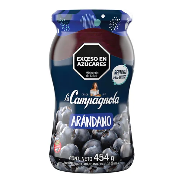 Mermelada La Campagnola de Arándanos 454Gr Sin Tacc