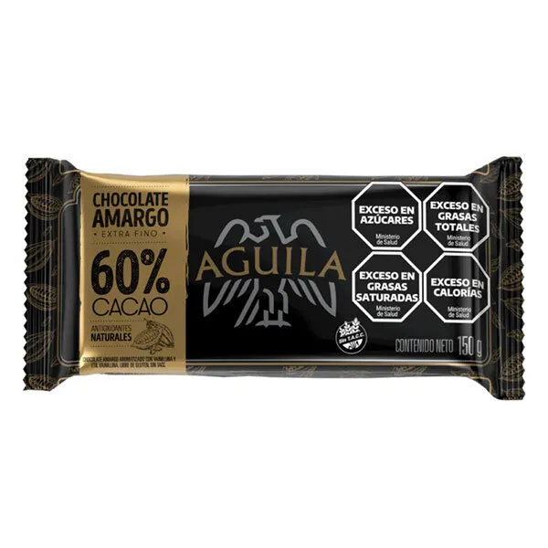 Chocolate Aguila 60% Cacao Tableta 150 Gr Sin Tacc
