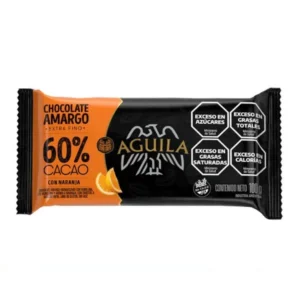 Chocolate Aguila 60% Cacao con Naranja Tableta 100 Gr Sin Tacc