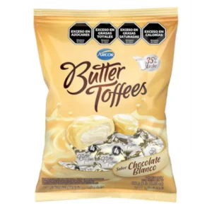 Caramelos Butter Toffees sabor Chocolate Blanco 822Gr