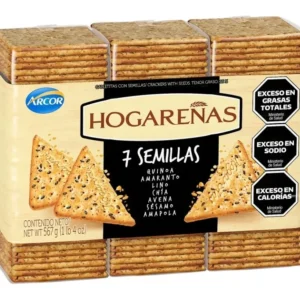 Galletitas Hogareñas Arcor 7 Semillas Pack 3 x 189Gr Crackers