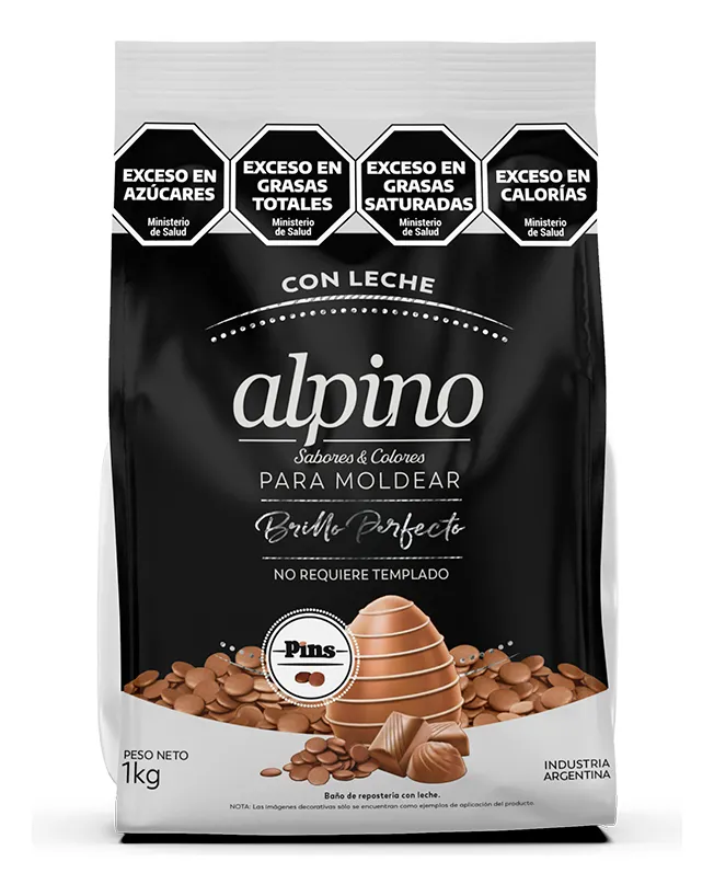 Chocolate Alpino Para Moldear Pins 1kg Leche
