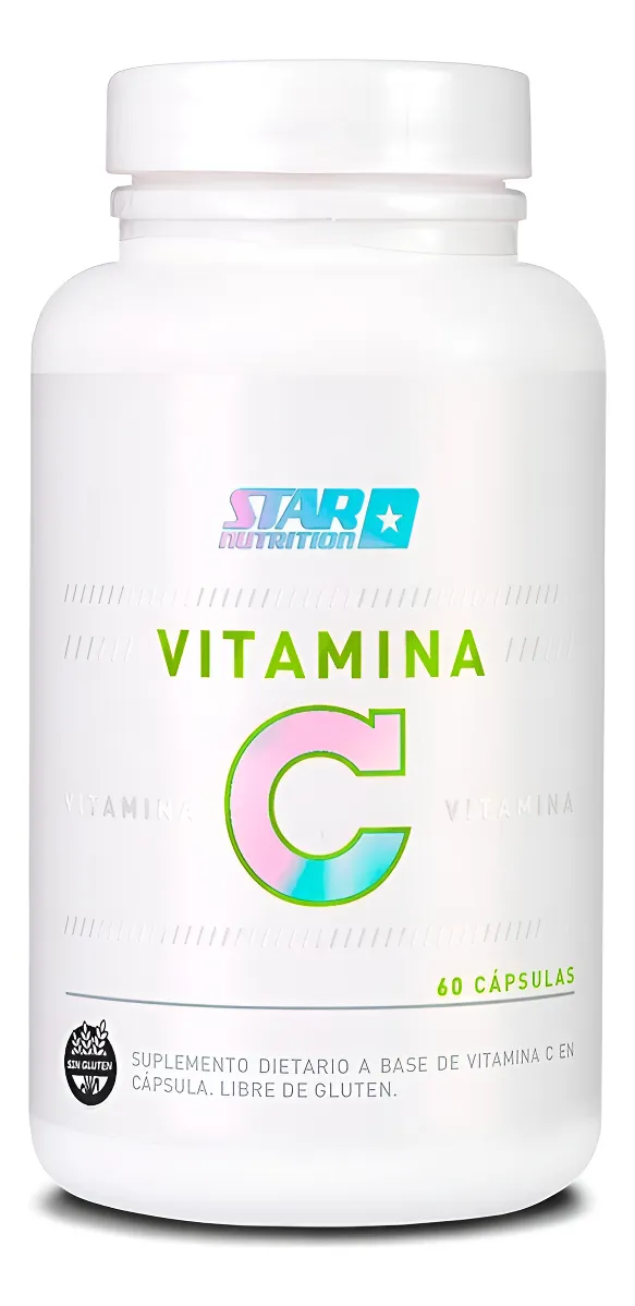 Vitamina C X 60 Capsulas Star Nutrition Sin Tacc