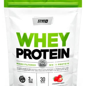 Whey Protein 908Gr Frutilla Star Nutrition Sin Tacc