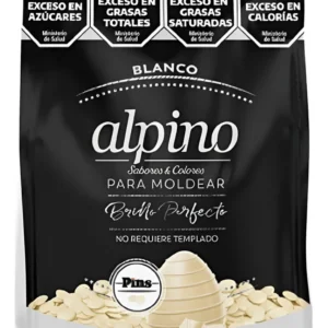 Chocolate Alpino Para Moldear Pins 1kg Blanco