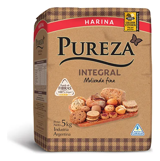 Harina Integral Fina Pureza Profesional 5k
