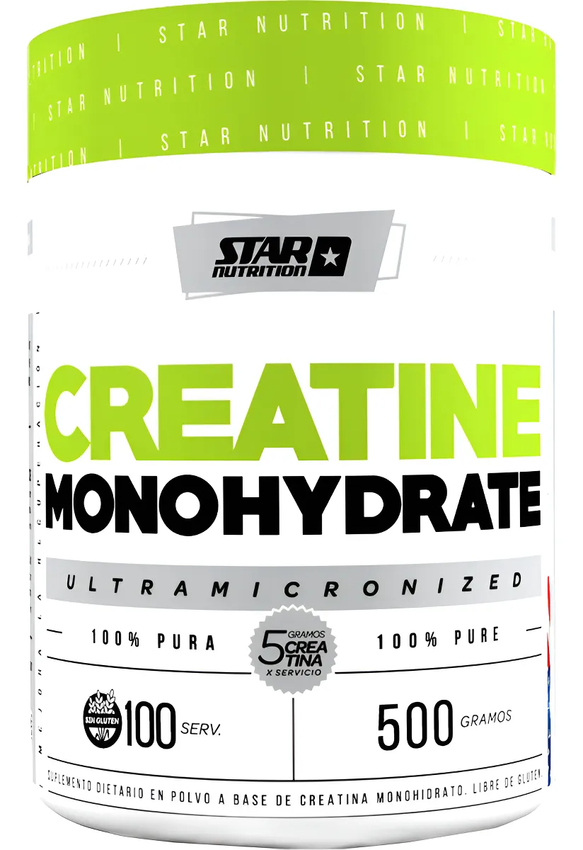 Creatina Monohidratada 500gr Star Nutrition Sin Tacc