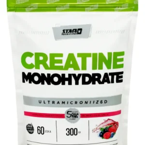 Creatina Monohidratada 300gr Frutos Rojos Star Nutrition Sin Tacc