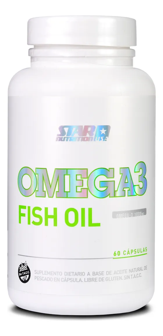 Omega 3 Fish Oil X 60 Capsulas Star Nutrition Sin Tacc