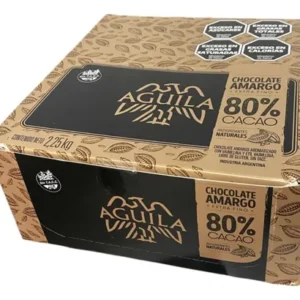 Chocolate Aguila 80% Cacao Tableta 150 Gr x 15u Sin Tacc