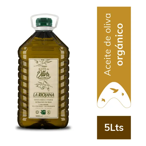 Aceite de Oliva La Riojana 5L Organico - Imagen 2