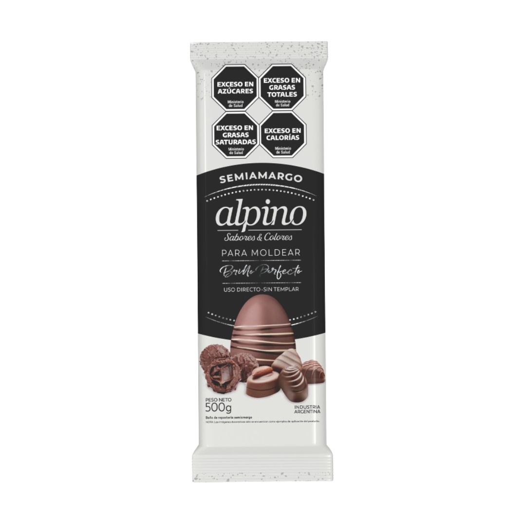Chocolate Alpino Tableta 500Gr Semiamargo