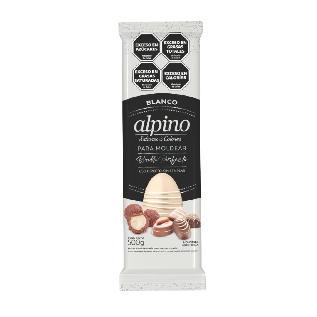 Chocolate Alpino Tableta 500Gr Blanco