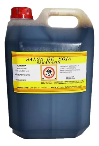 Salsa de Soja Sakanashi 5L