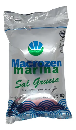 Sal Marina Gruesa Macrozen 500Gr x 10u Sin Tacc