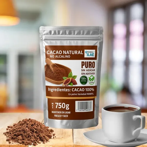 Cacao Amargo No Alcalino 750Gr
