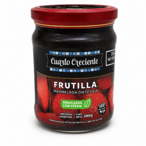 Mermelada Cuarto Creciente con Stevia Frutilla 280Gr Sin Tacc