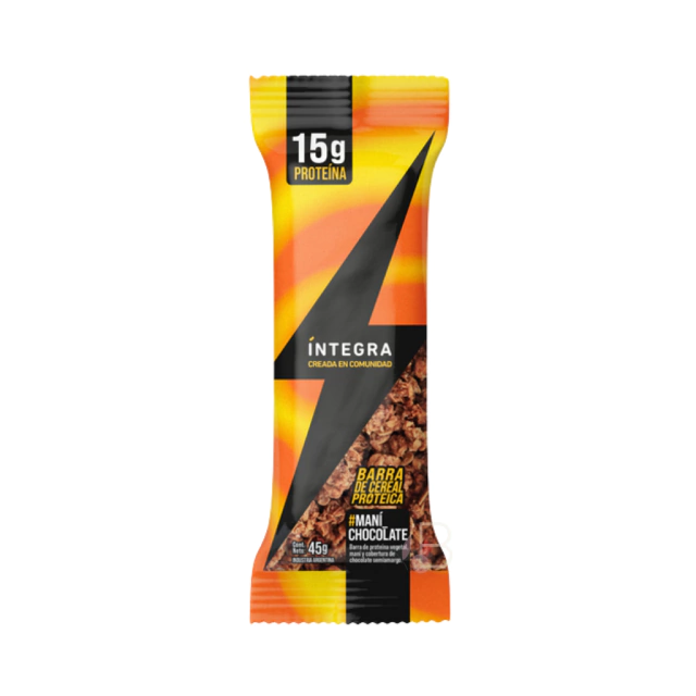 Barritas Proteicas Integra Mani y Chocolate 45Gr x 10U - Imagen 3