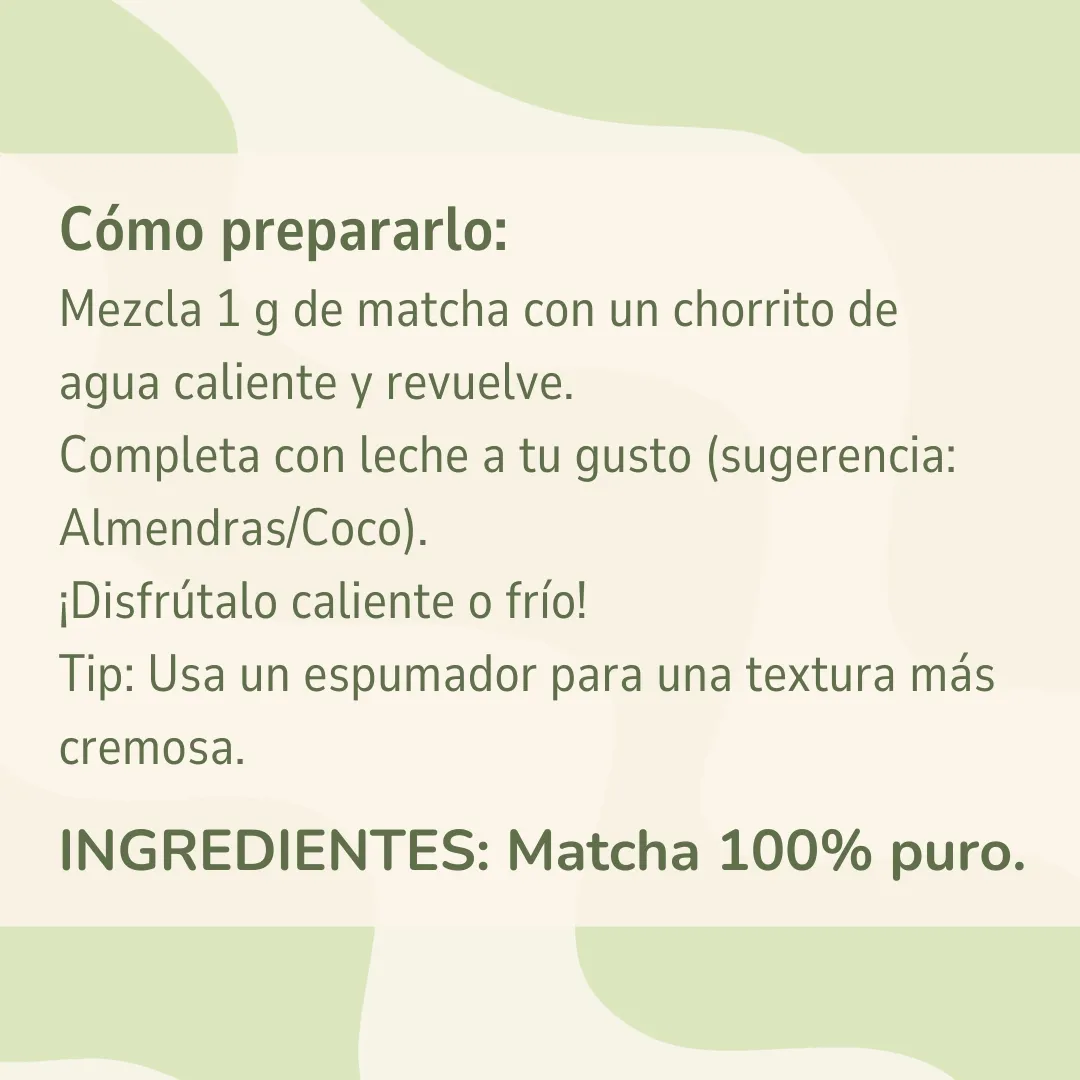 Matcha en polvo Tipsy 50Gr - Imagen 3