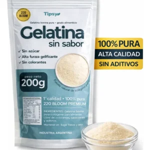 Gelatina sin sabor Tipsy 200Gr