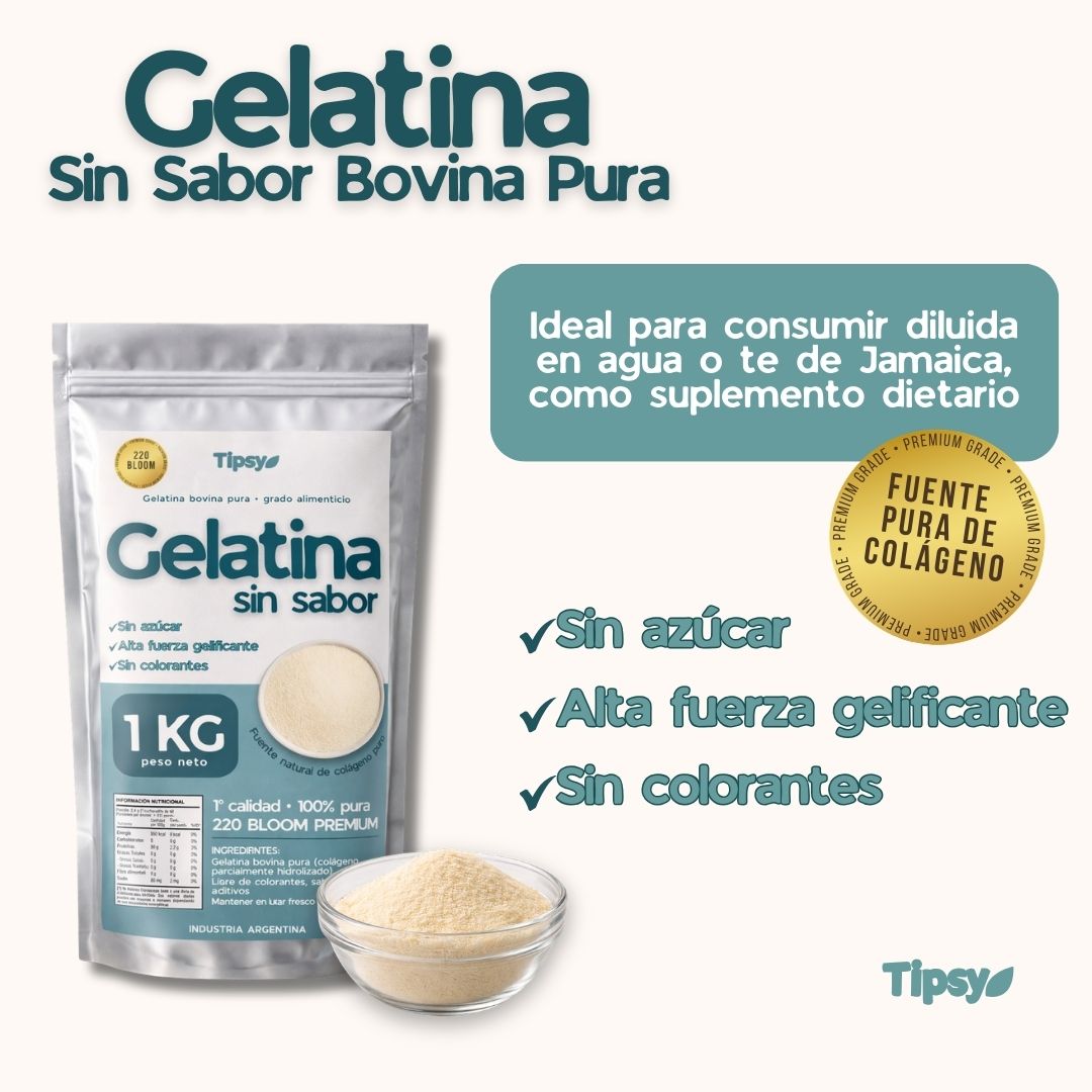 Gelatina sin sabor Tipsy 1k - Imagen 3