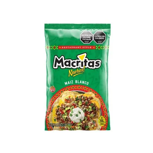 Nachos Macritas Maiz Blanco 200Gr
