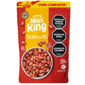 Mani con Piel Frito Salado Mani King 350Gr