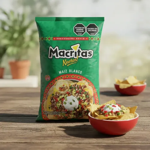 Nachos Macritas Maiz Blanco 200Gr - Imagen 2