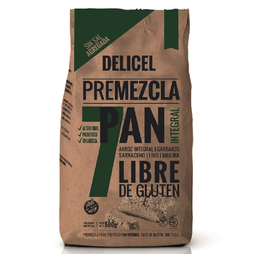 Premezcla Pan Integral Delicel 500Gr
