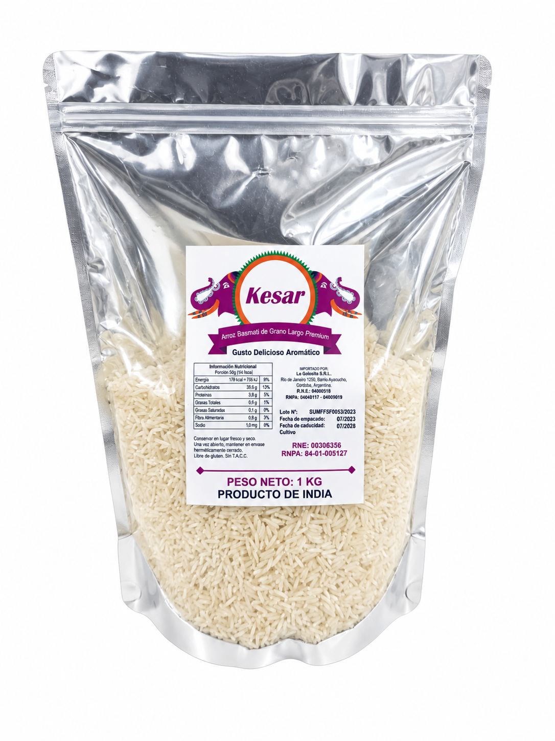 Arroz Basmati Kesar 1K