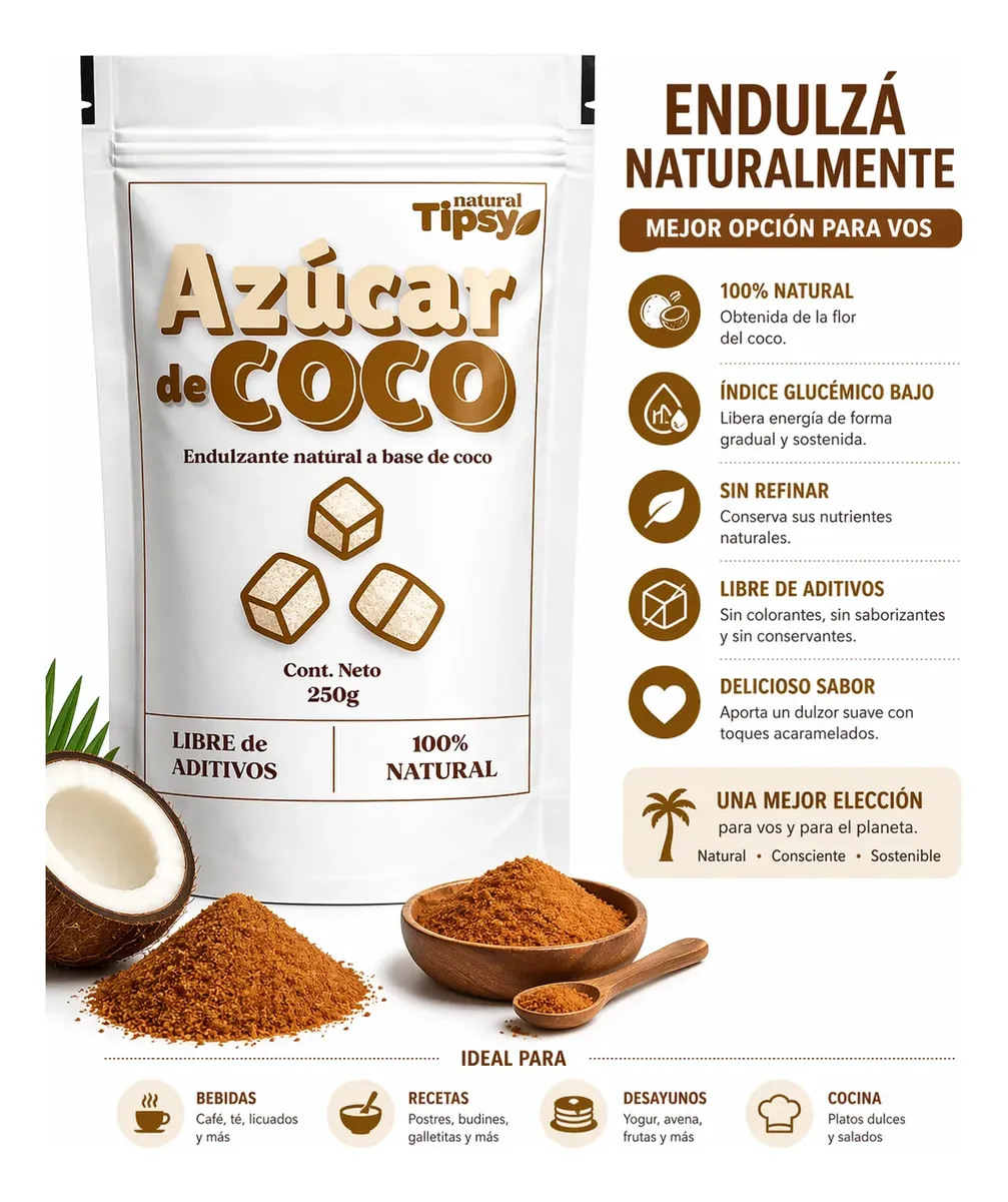 Azucar de Coco Tipsy 250Gr